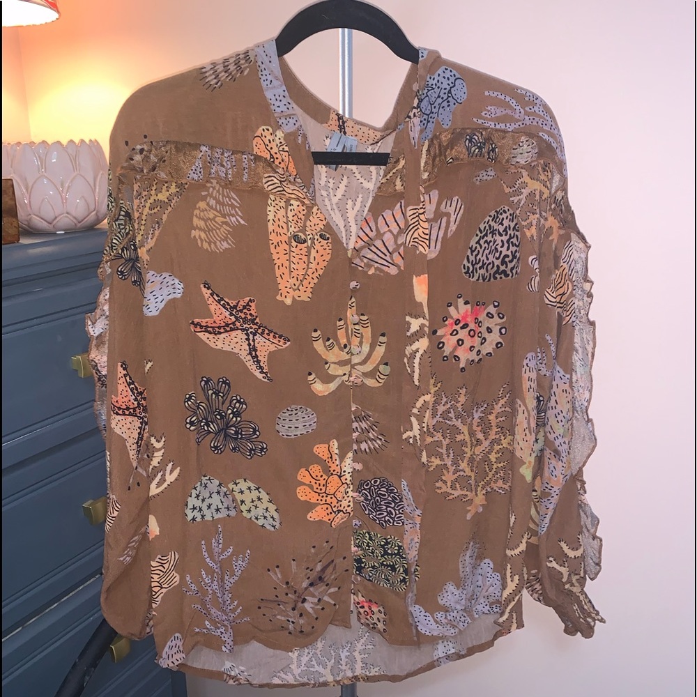 Anthropologie Bl-nk blouse